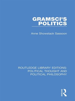 cover image of Gramsci's Politics